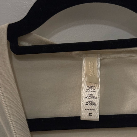 SKIMS Bone Cotton Jersey T shirt - Picture 2 of 4